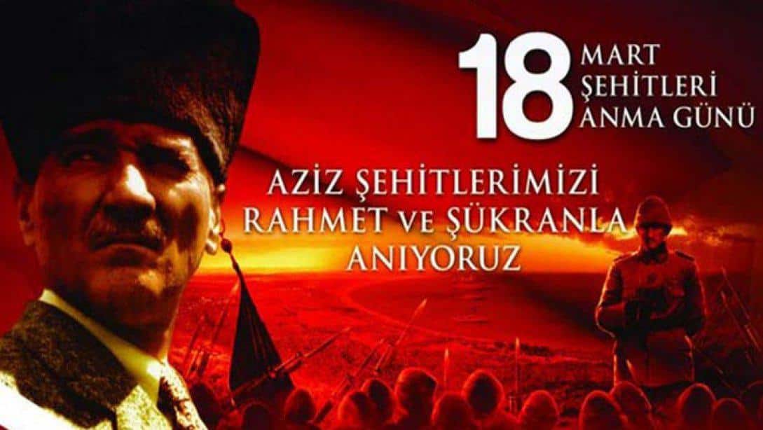 18 Mart Şehitleri Anma Günü ve Çanakkale Zaferi'nin 107. Yıldönümü Mesajı