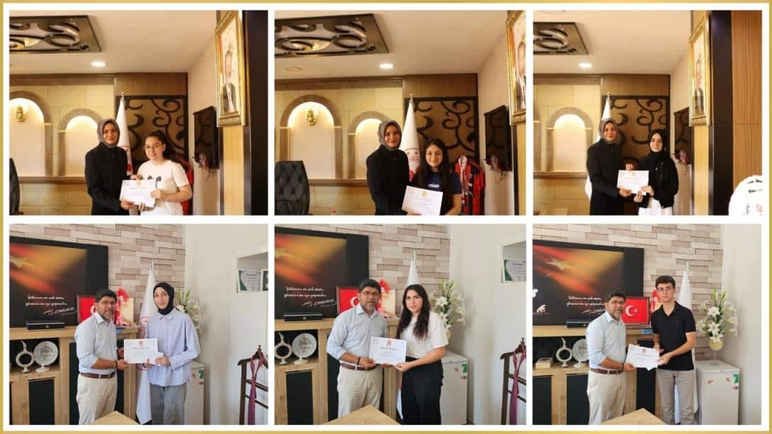 YKS ve LGS Sınavında Başarı Gösteren Öğrencilerimizden Ziyaret